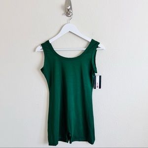 NWT Olive Army Green Tank Top Biker Shorts Romper